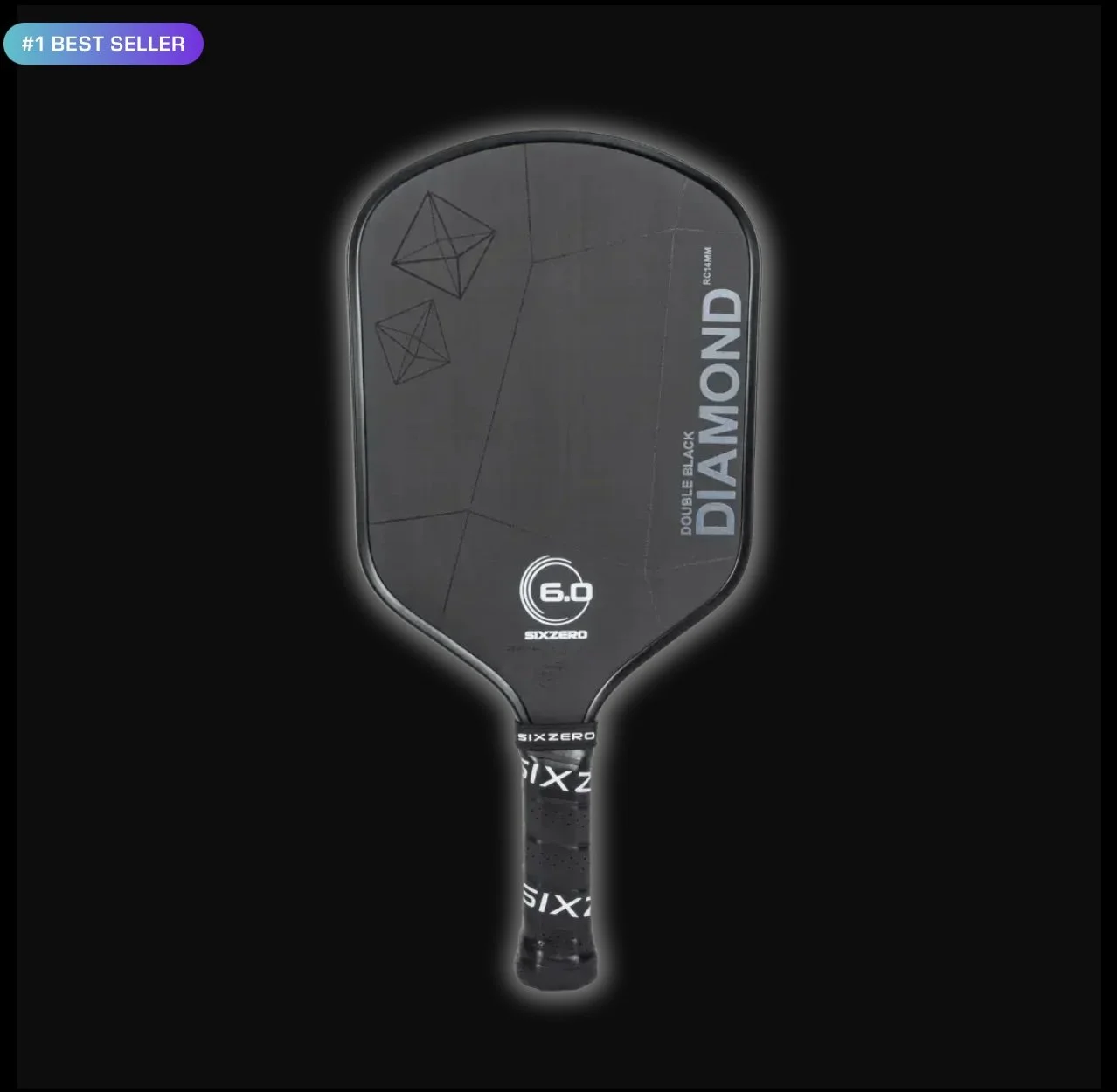 Six - Zero Double Black Diamond Control Pickleball Paddle (14mm